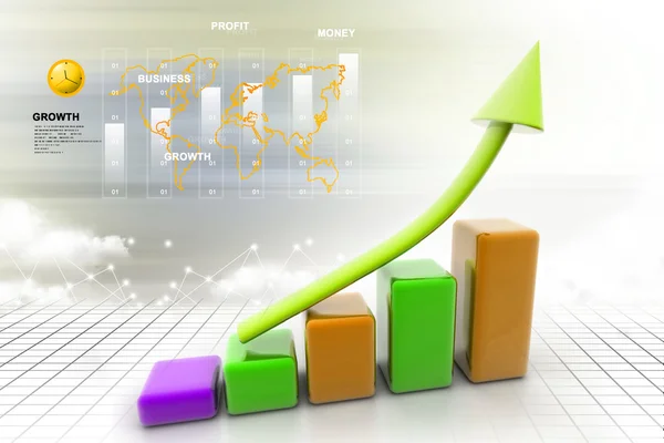 Business graph — Stock Photo, Image