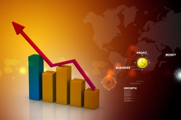 Gráfico empresarial — Fotografia de Stock