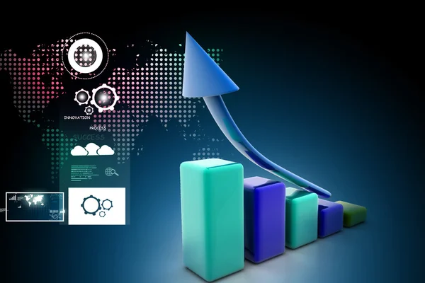 Gráfico empresarial — Fotografia de Stock