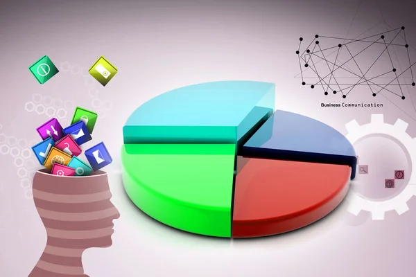 Pie chart — Stock Photo, Image