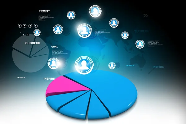 Cirkeldiagram — Stockfoto