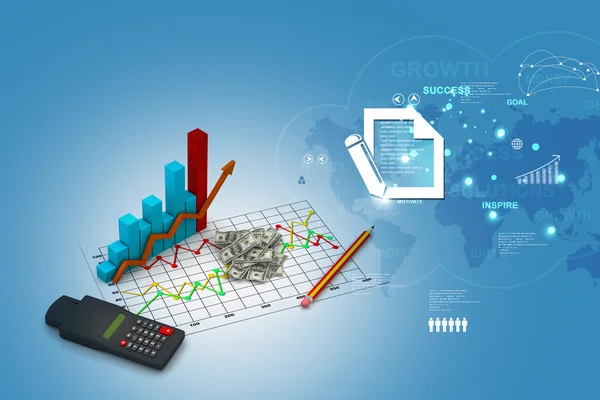 Affärsdiagram — Stockfoto