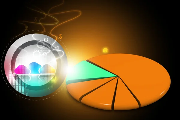 Cirkeldiagram — Stockfoto