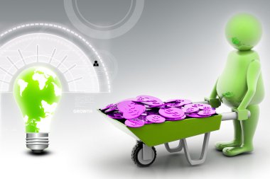 3D multi dolar para ile kırık yumurta kullanın