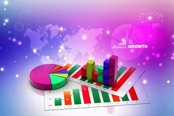 График роста бизнеса — стоковое фото
