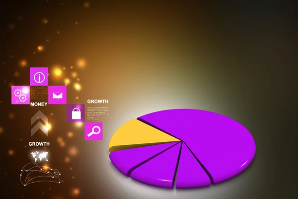 Cirkeldiagram — Stockfoto