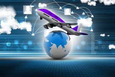 3D hava hattı üzerinden dünya