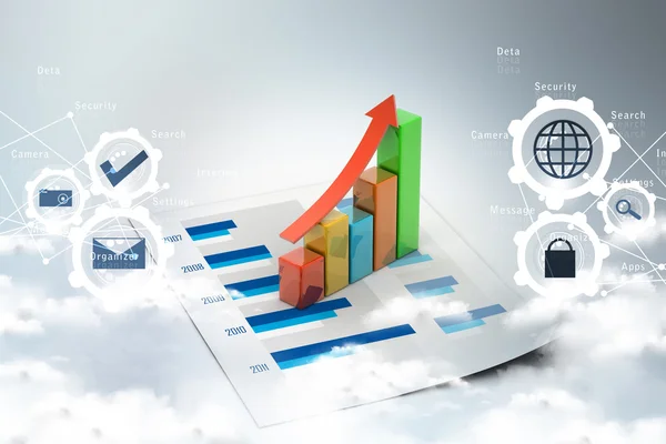 Affärsdiagram — Stockfoto