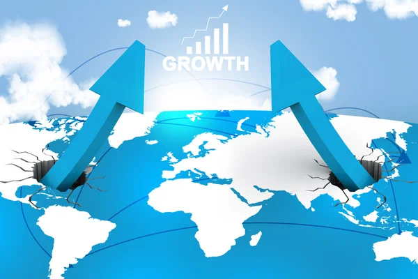 Gráfico de crecimiento — Foto de Stock