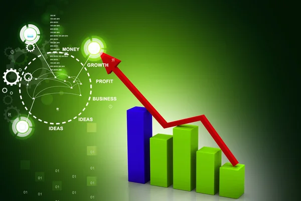 Affärsdiagram — Stockfoto