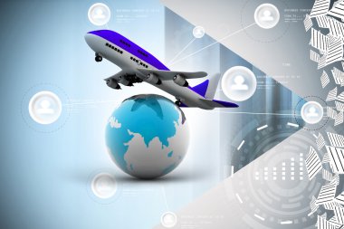 3D hava hattı üzerinden dünya