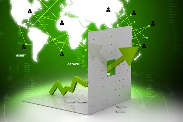 Business graph — Stock Photo, Image