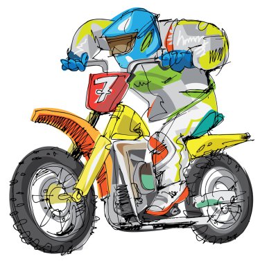Motosiklet yarışları göl kenarında