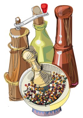 Baharat ile natürmort