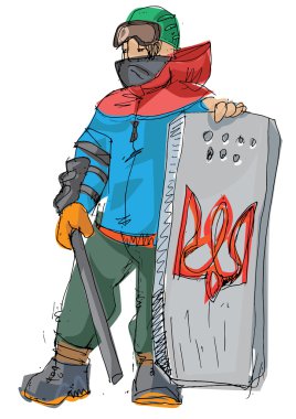 Ukraynalı devrim - cesur protestocu