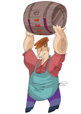 adam alkol ile taşıma varil