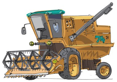 hasat birleştirmek - çizgi film