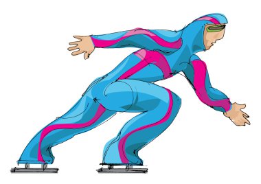 Buz pateni hız - çizgi film