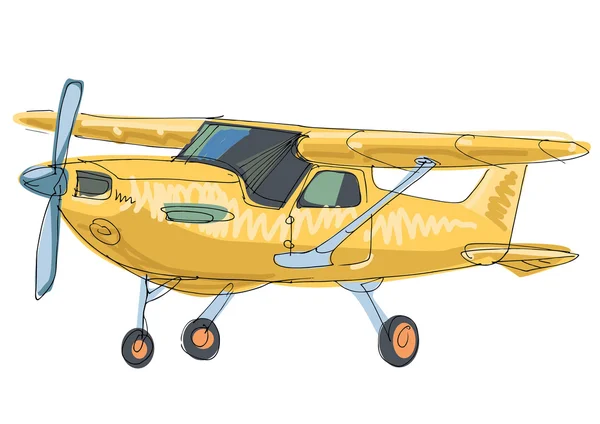 プライベートの小さな飛行機 — ストックベクタ