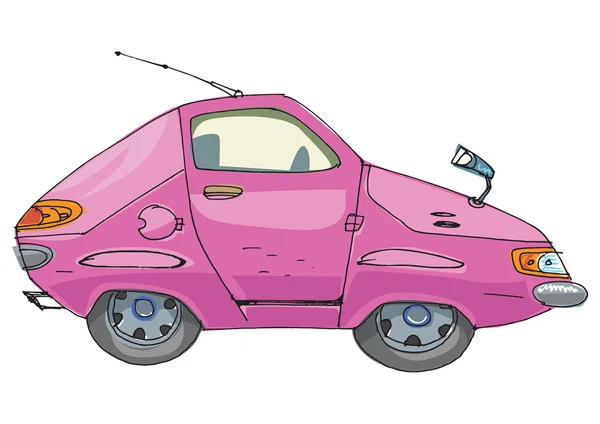 Voiture dessinée dans le style enfant . — Image vectorielle