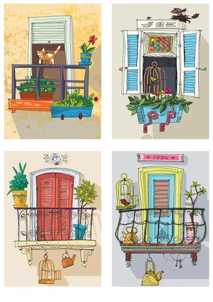 Balcón: vectores, gráficos, imágenes vectoriales | Depositphotos®