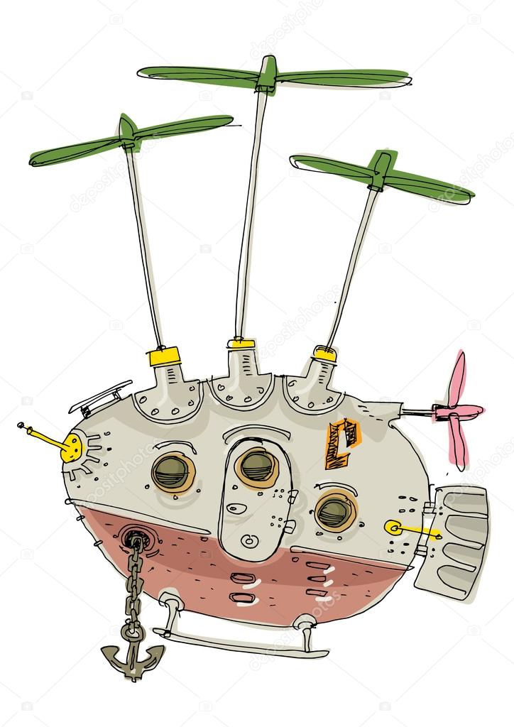 steampunk flight machine