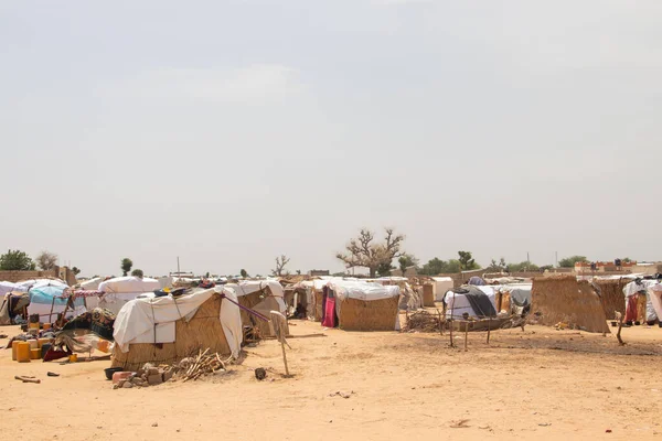 Muhalefet Grupları Ile Hükümet Arasındaki Silahlı Çatışmalardan Korunan Mülteci Kampı — Stok fotoğraf