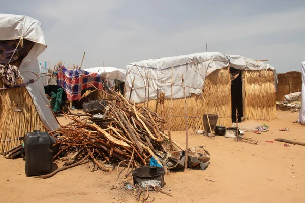 Menekülttábor Idp Belső Lakóhelyüket Elhagyni Kényszerült Személyek Akik Menedéket Keresnek Stock Kép