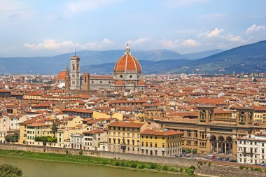 florence'nın panoramik manzarasını