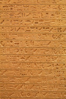 Duvardaki Antik hiyeroglifler