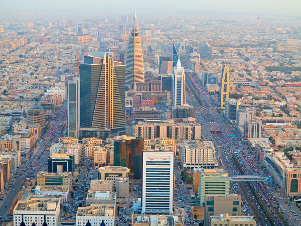 Aerial view of Riyadh downtown