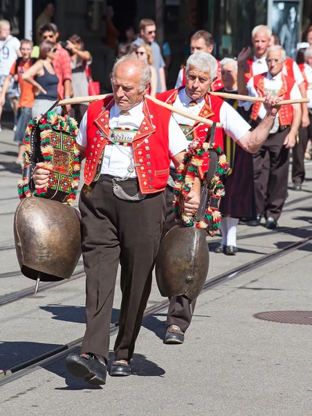 Parade zum Schweizer Nationalfeiertag — Stockfoto