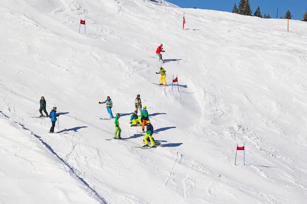 Inverno nos alpes suíços — Fotografia de Stock