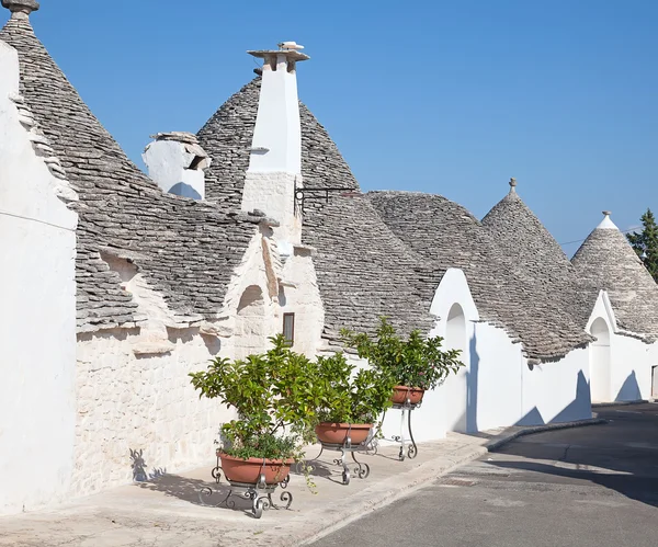 Casas tradicionais "Trulli" — Fotografia de Stock