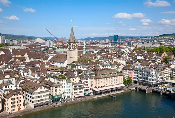 Исторический центр Цюриха — стоковое фото