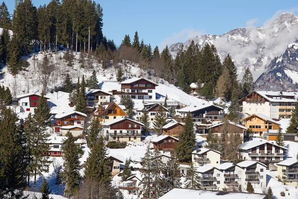 Winter in de Zwitserse Alpen — Stockfoto