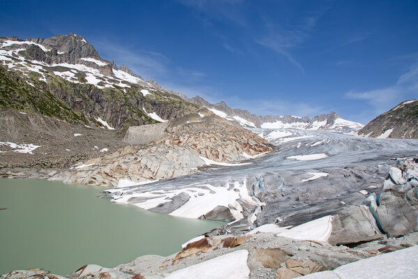 Scenic Rhone glacier