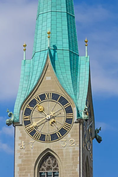Katedra Świętego Piotra w Zurychu — Zdjęcie stockowe
