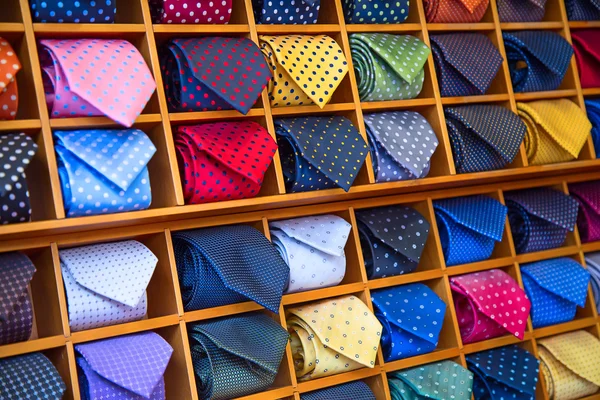 Colorful tie collection — Stock Photo, Image