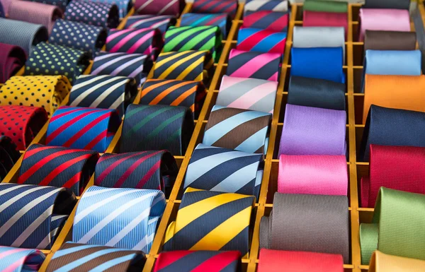 Colorful tie collection — Stock Photo, Image