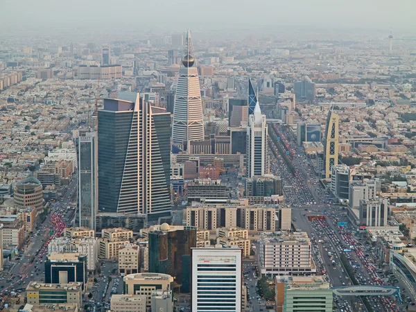 Vista aerea del centro di Riyadh — Foto Stock