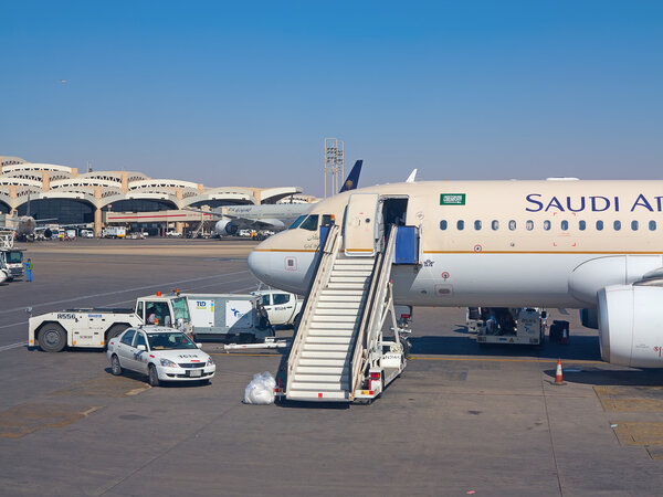 Planes preparing for take off 