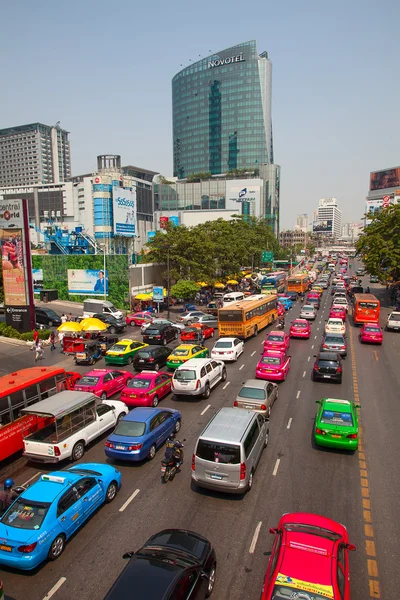 Traffic Jam in Bangkok Stock Photo