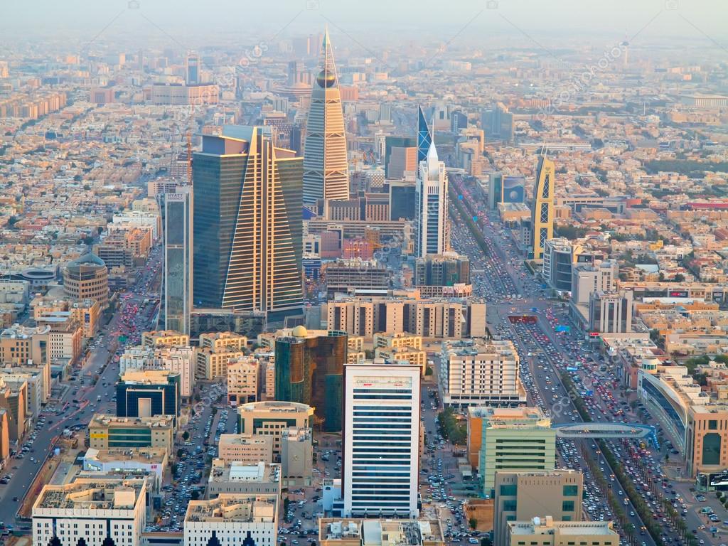 Aerial view of Riyadh downtown Stock Editorial Photo © swisshippo