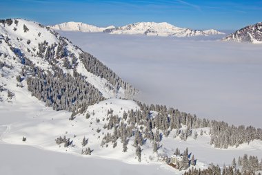 İsviçre Alplerinde kış