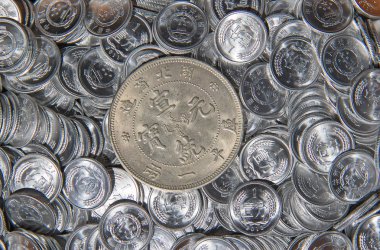 pile of the China coins clipart