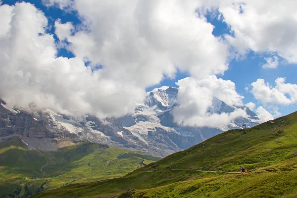 Grumlig Eiger-berget — Stockfoto