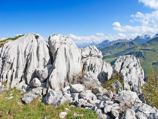 Zwitserse Alpen in de buurt van Stoos — Stockfoto