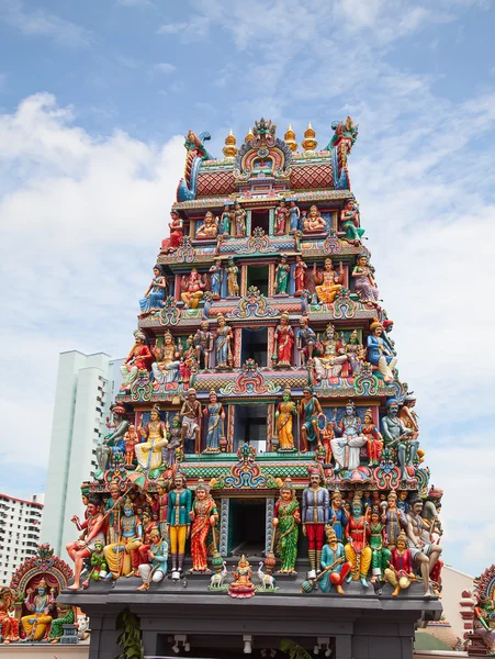 Fragmento de decoraciones del templo hindú —  Fotos de Stock