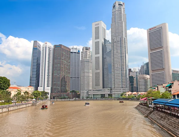 Singapura cityscape centro — Fotografia de Stock